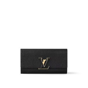 Louis Vuitton Black Capucines Wallet